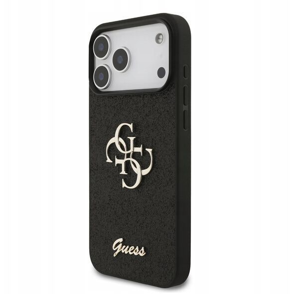 Etui Guess Fixed Glitter Big 4G do iPhone 17 Pro czarny