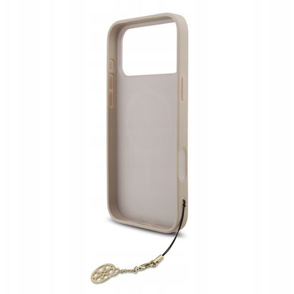 Etui Guess 4G Charms Collection MagSafe do iPhone 17 Pro różowy
