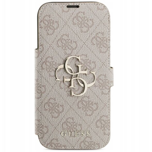 Etui Guess Book 4G Metal Logo do iPhone 17 Pro różowy