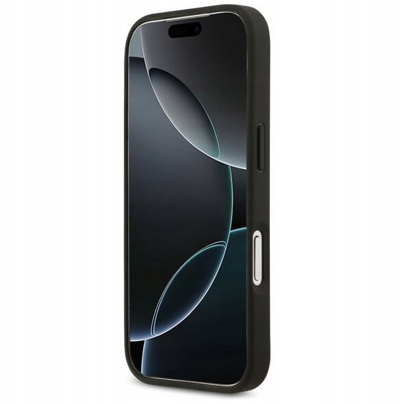 Etui Guess Grained Roses & Big 4G Logo do iPhone 17 Pro czarny