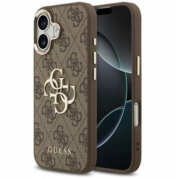 Etui Guess 4G Big 4G Classic Logo do iPhone 17 brązowy złoty