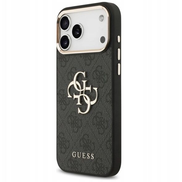 Etui Guess 4G Big 4G Classic Logo do iPhone 17 Pro Max czarny złoty