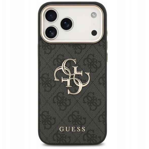 Etui Guess 4G Big 4G Classic Logo do iPhone 17 Pro Max czarny złoty