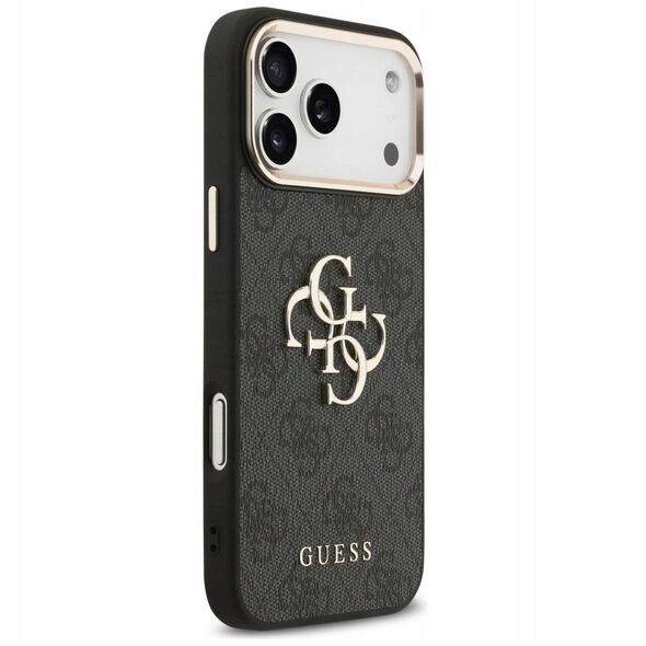 Etui Guess 4G Big 4G Classic Logo do iPhone 17 Pro Max czarny złoty