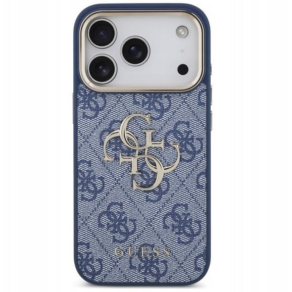 Etui Guess 4G Big 4G Classic Logo do iPhone 17 Pro niebieski złoty