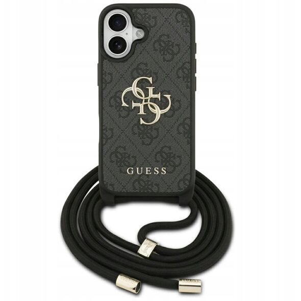 Etui Guess 4G Big Logo Cord Stap Crossbody do iPhone 17 czarny