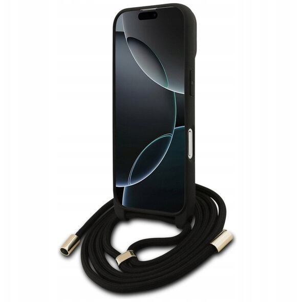 Etui Guess 4G Big Logo Cord Stap Crossbody do iPhone 17 brązowy