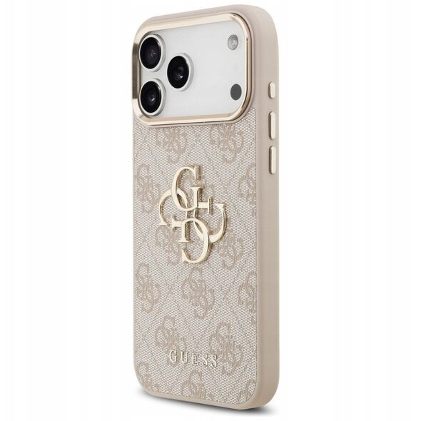 Etui Guess 4G Big 4G Classic Logo do iPhone 17 Pro Max różowy złoty