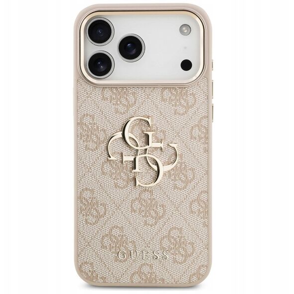 Etui Guess 4G Big 4G Classic Logo do iPhone 17 Pro Max różowy złoty