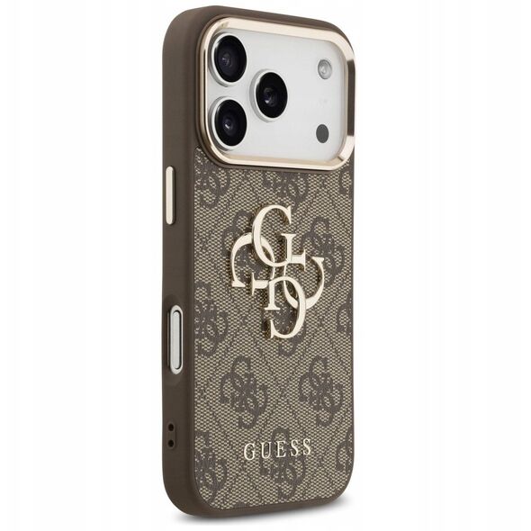 Etui Guess 4G Big 4G Classic Logo do iPhone 17 Pro Max brązowy złoty