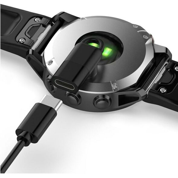 Adapter USB-C Beline do ładowania         zegarków Garmin czarny