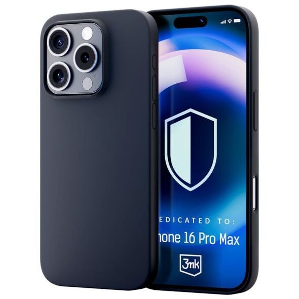 3MK Etui Hardy Silicone Case Graphite do Apple iPhone 16 Pro Max
