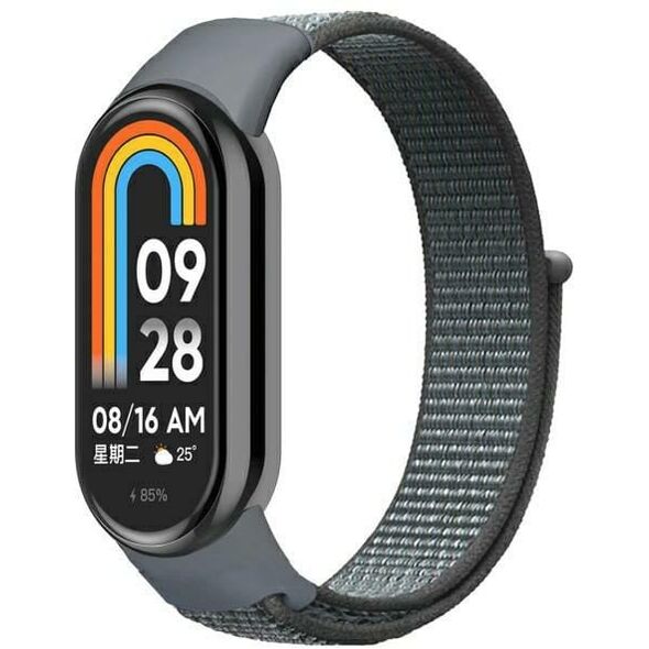 Beline pasek Mi Band 9/8 NylonLoop       szary/grey