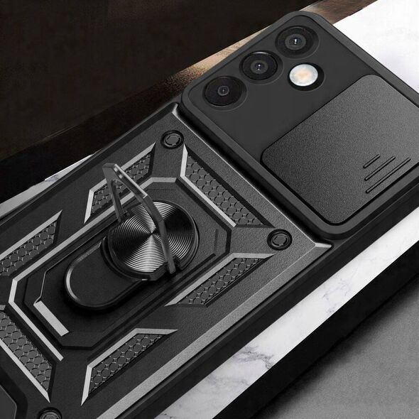 ETUI DEFENDER SLIDE CASE DO SAMSUNG GALAXY M15 5G CZARNA NAKŁADKA ETUI PLECKI