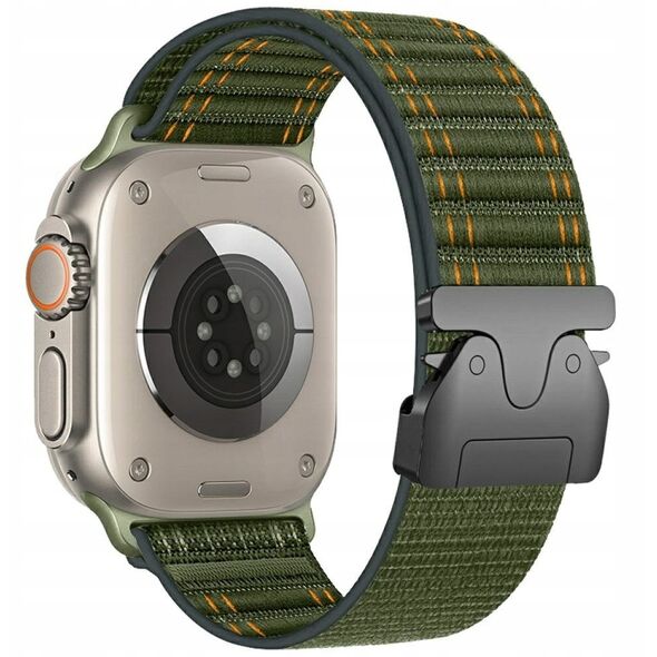 Pasek Beline Woven Nylon Diagonal Style  Parachute do Apple Watch 38/40/41mm zielony