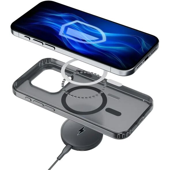 Etui 3MK Frosty MagCase do Apple iPhone  17 Pro Max czarny