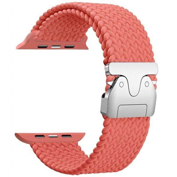 Pasek Beline Woven Nylon Parachute do Apple Watch 42/44/45/49mm różany czerwony