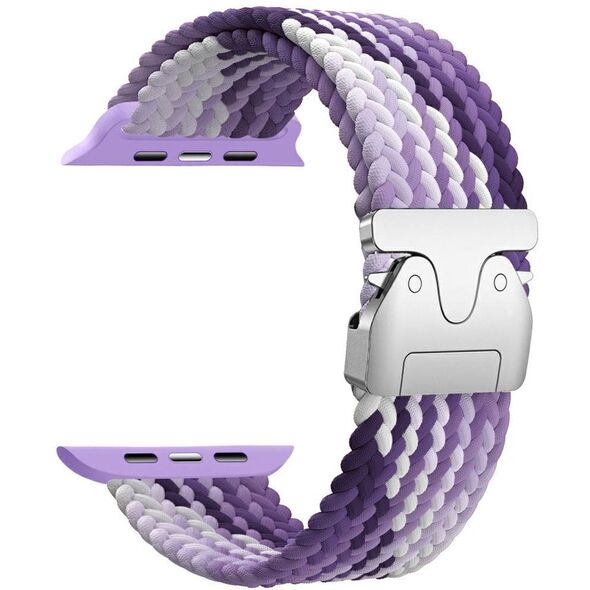 Pasek Beline Woven Nylon Parachute do Apple Watch 42/44/45/49mm fioletowy