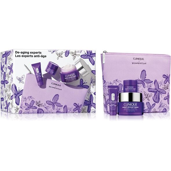 Clinique De-Aging Experts zestaw liftingujący krem do twarzy i szyi 50ml + korygujące serum przeciwzmarszczkowe 10ml +