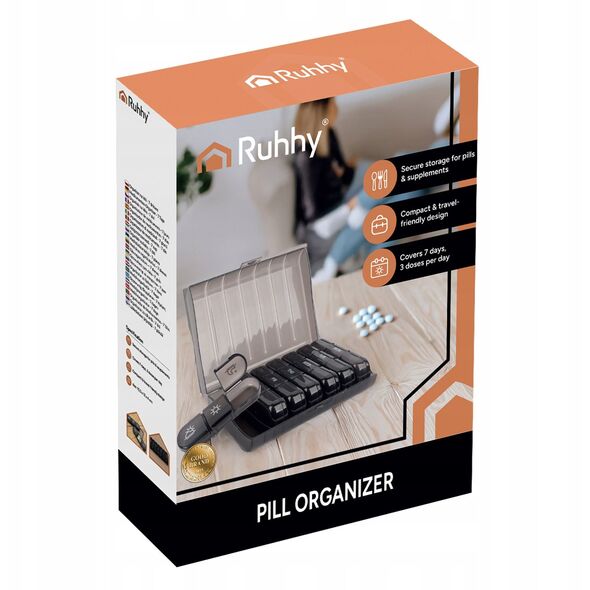 Organizer na leki - 7 dniowy Ruhhy 26346