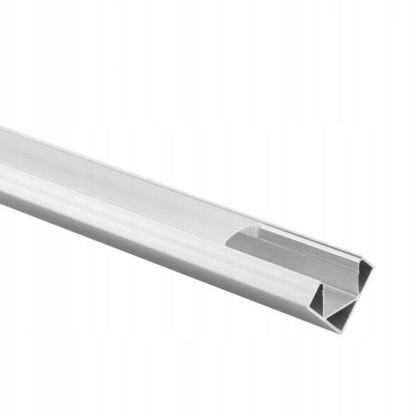 Profil Led R02 narożny Eco Light EC20621 2m aluminium anodowany + klosz mleczny
