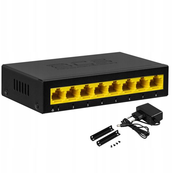 BCS-B-S08G BCS BASIC Switch 8 portów GIGABIT ETHERNET