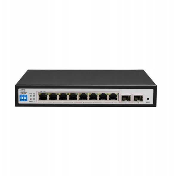 BCS-B-SP08G-2SFP BCS BASIC Switch PoE 8x PoE, 2xSFP
