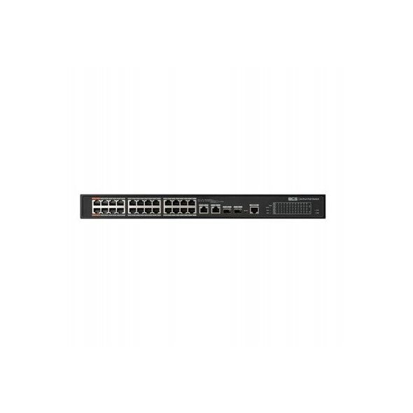 BCS-L-SP2402G-2SFP-M(2) BCS Switch zarządzalny 24x PoE, 2x RJ45, 2x SFP Gigabit