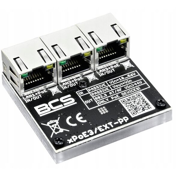 BCS-xPoE3/EXT-PP Switch PoE, extender 3x PoE