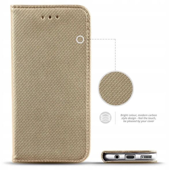 Kabura SMART CASE Book do MOTOROLA G86 5G złoty
