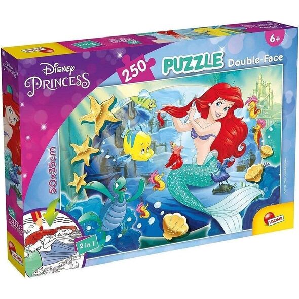 Lisciani LISCIANI DISNEY PUZZLE DWUSTRONNE 250 ELEMENTÓW ARIELKA