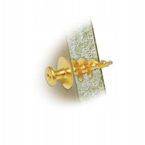 HOOK DRYWALL FRAME 12X27 BRASS 6 PCS