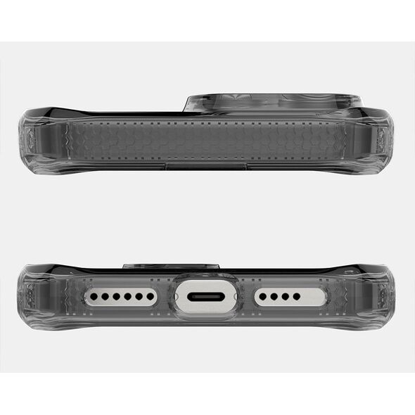 ITSKINS SPECTRUM R // CLEAR, Κάλυμμα, Apple, iPhone 16 Pro, 16 εκ. (6.3"), Γκρι, Διαφανές