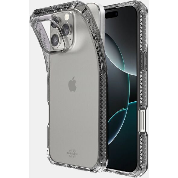 ITSKINS SPECTRUM R // CLEAR, Κάλυμμα, Apple, iPhone 16 Pro, 16 εκ. (6.3"), Γκρι, Διαφανές