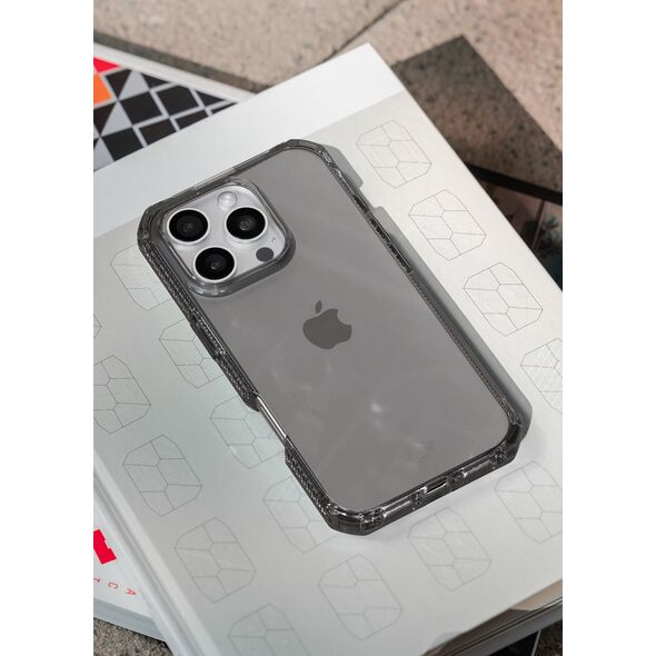 ITSKINS SPECTRUM R // CLEAR, Κάλυμμα, Apple, iPhone 16 Pro, 16 εκ. (6.3"), Γκρι, Διαφανές