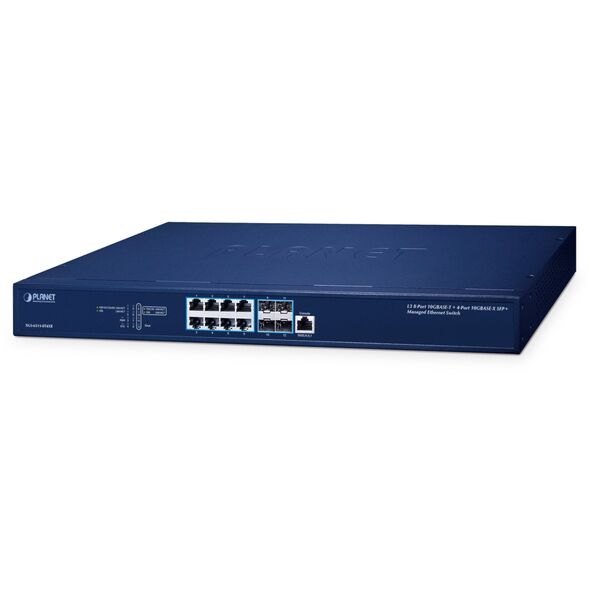 PLANET Netzwerkgerte Zarządzany L3 5G Ethernet (100/1000/5000) 1U Niebieski