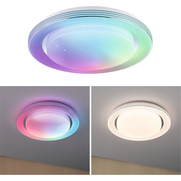 Paulmann Panel Rainbow Dynamic 22W RGB Zmienna Biel Biały/chrom