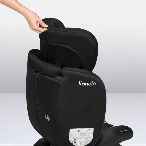 Automobilinė kėdutė Lionelo Bastiaan I-size, 0-36 kg, Black Red