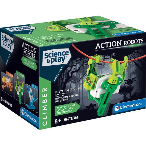 Interaktyvus robotas - konstruktorius Clementoni Robots Sport Climber, 75138, 18 d.