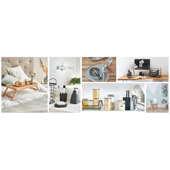 Zeller Κρεμάστρα πόρτας με γάντζους, μέταλλο