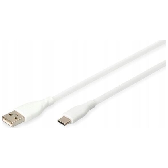 Digitus Καλώδιο σύνδεσης USB-C σιλικόνης, 2 μ, λευκό