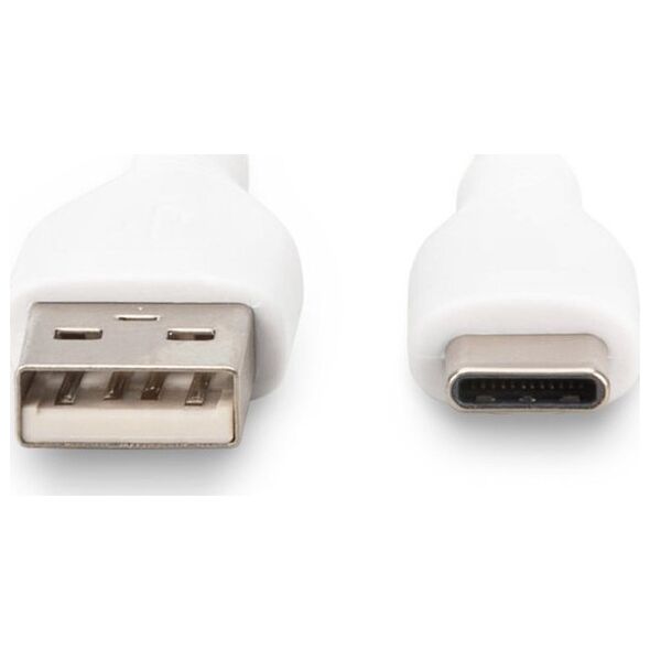Digitus Καλώδιο σύνδεσης USB-C σιλικόνης, 2 μ, λευκό