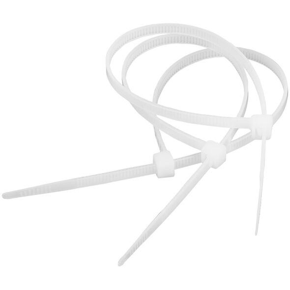 Δεματικό καλωδίων 4,8 mm/25 cm λευκό Cabletech 100τμχ.