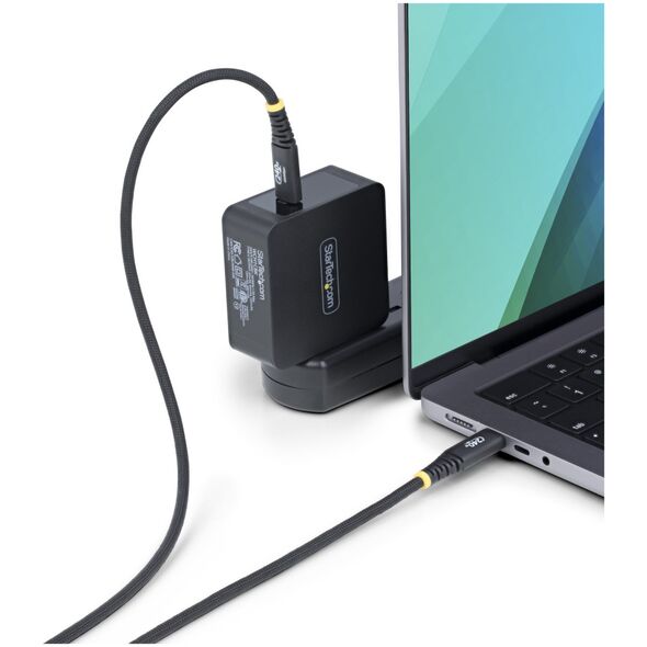STARTECH.COM 2μ USB-C καλώδιο φόρτισης 240W 5A PD EPR καλώδιο γρήγορης φόρτισης καλώδιο φόρτισης φορητού υπολογιστή νάιλον πλεκτό πιστοποιημένο από USB-IF