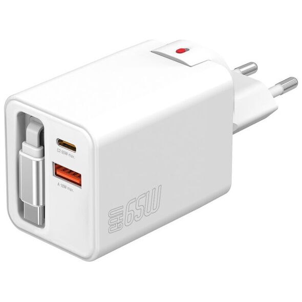 Φορτιστής τοίχου 4smarts Flex Jojo 65W GaN 2xUSB-C + USB-A λευκό