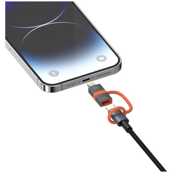 Αντάπτορας 4smarts USB-C σε Lightning PD 27W γκρι 2τμχ