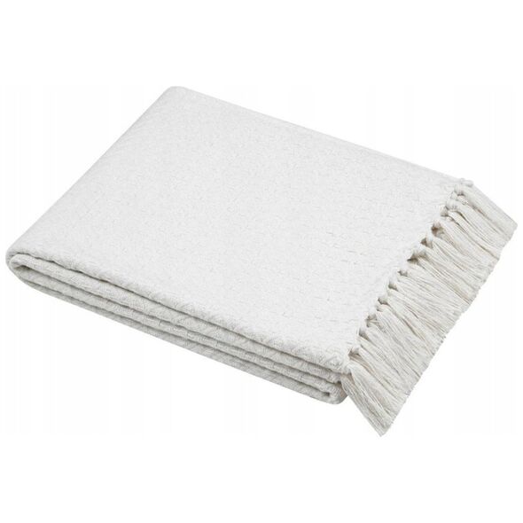 Βαμβακερή κουβέρτα με κρόσσια, BALMA, 125 x 150 cm