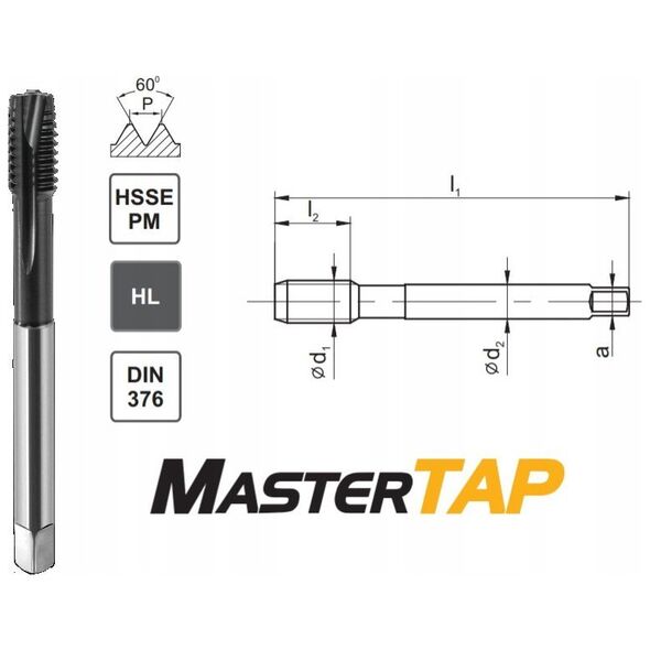 Fanar GWINTOWNIK M16x1,5 DIN-374B (6H) HSSE-PM HL MASTERTAP