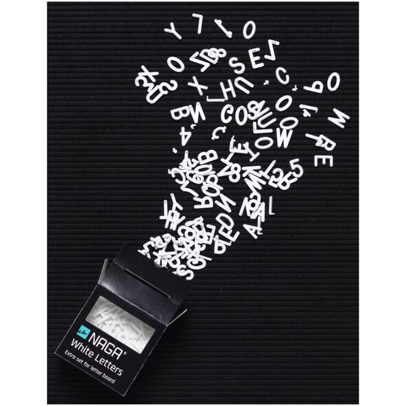 Επιπλέον σετ λευκά γράμματα για Πίνακα γραμμάτων - (161 τεμ.)