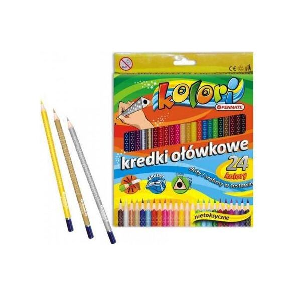 Penmate Μολύβια χρωματιστά Kolori 24 χρώματα